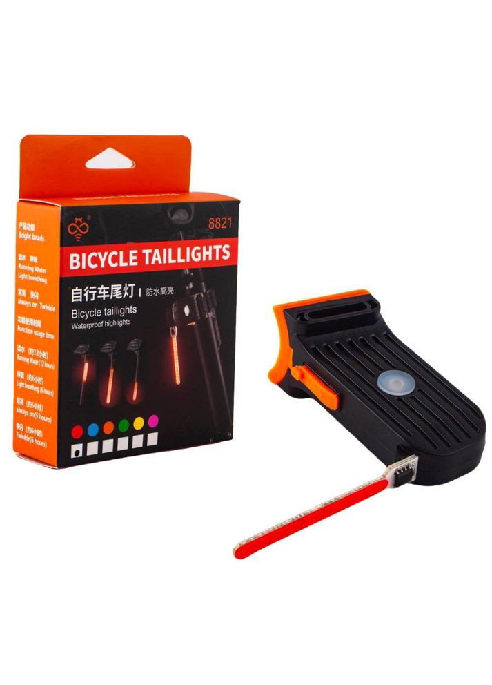 Велосипедний ліхтар з акумулятором LED червоний для велосипеда освітлення заднього ходу світлодіодний Smart (372803902)