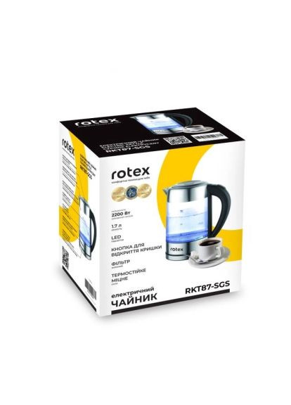 Електрочайник Rotex RKT87-SGS (366521088)