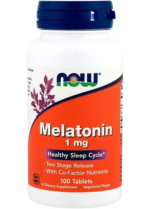 Мелатонін, таблетки, 1 мг Melatonin 100шт (872891-36490801) Now Foods (368648033)