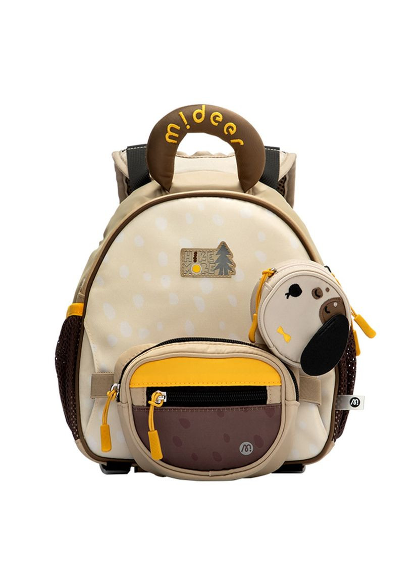 Детский ранец 3 в 1 для малышей и дошкольников светло-коричневый Собачка ( MD2294 ) Рюкзак для детей на прогулку MiDeer (340111627)
