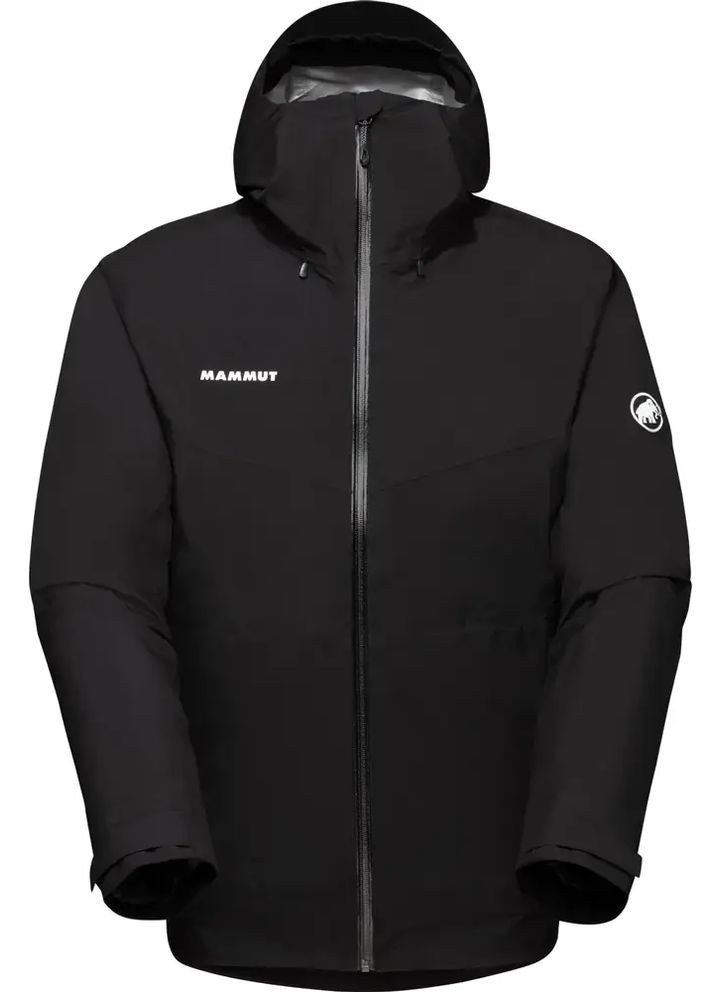 Черная демисезонная куртка ammut convey 3 in 1 hs hooded jacket en black-black Mammut
