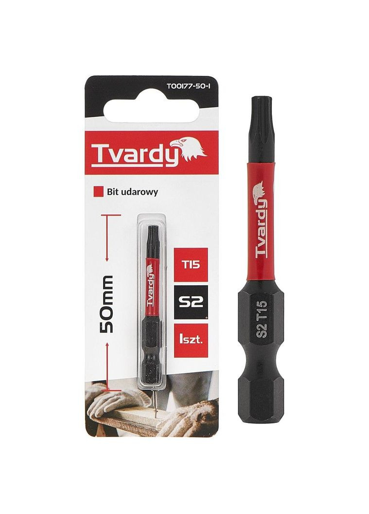 Бита удачна "Tvardy" Torx T15 x 50мм Geko (342325111)