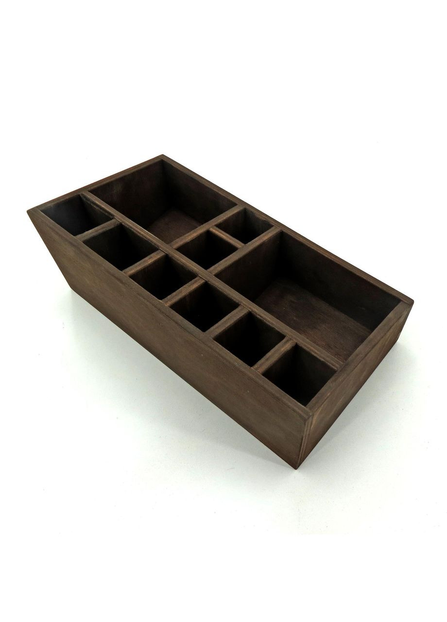 Настольный органайзер из дерева Куинс мокко (КНЦ-002310) No Brand (328228223)