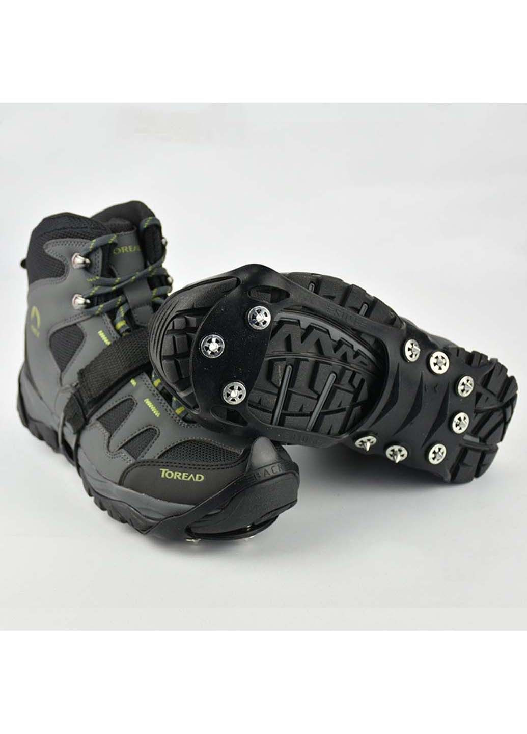 Льодоступи універсальні кішки з 10 шипами антиковзні протектори для взуття Solve No Brand (279181841)