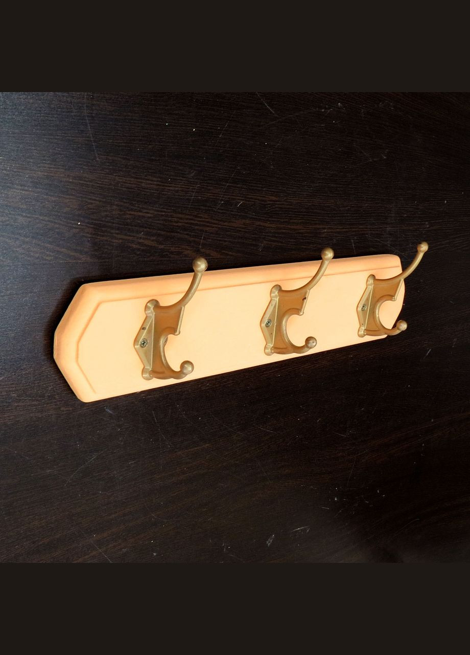 Вешалка для одежды из дерева Гатино 3 грейпфрут (ВДО-301554) No Brand (327866260)