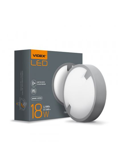 LED светильник IP65 круглый 18W 5000K сенсорный (VL-BH12R-185-S) Videx (370253547)