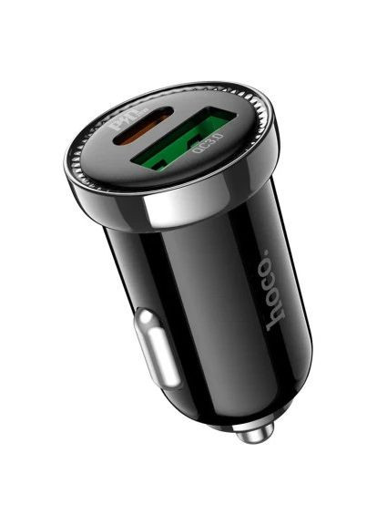 Зарядное устройство для (6931474757241) Hoco Z44 USB-A/Type-C Black (370016044)