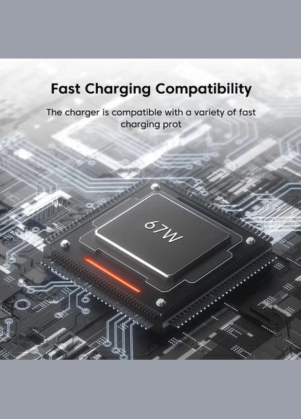 Зарядний пристрій 67W GaN Charger 3 виходи 2C1A (BHR7493EU) біле Xiaomi (282001368)