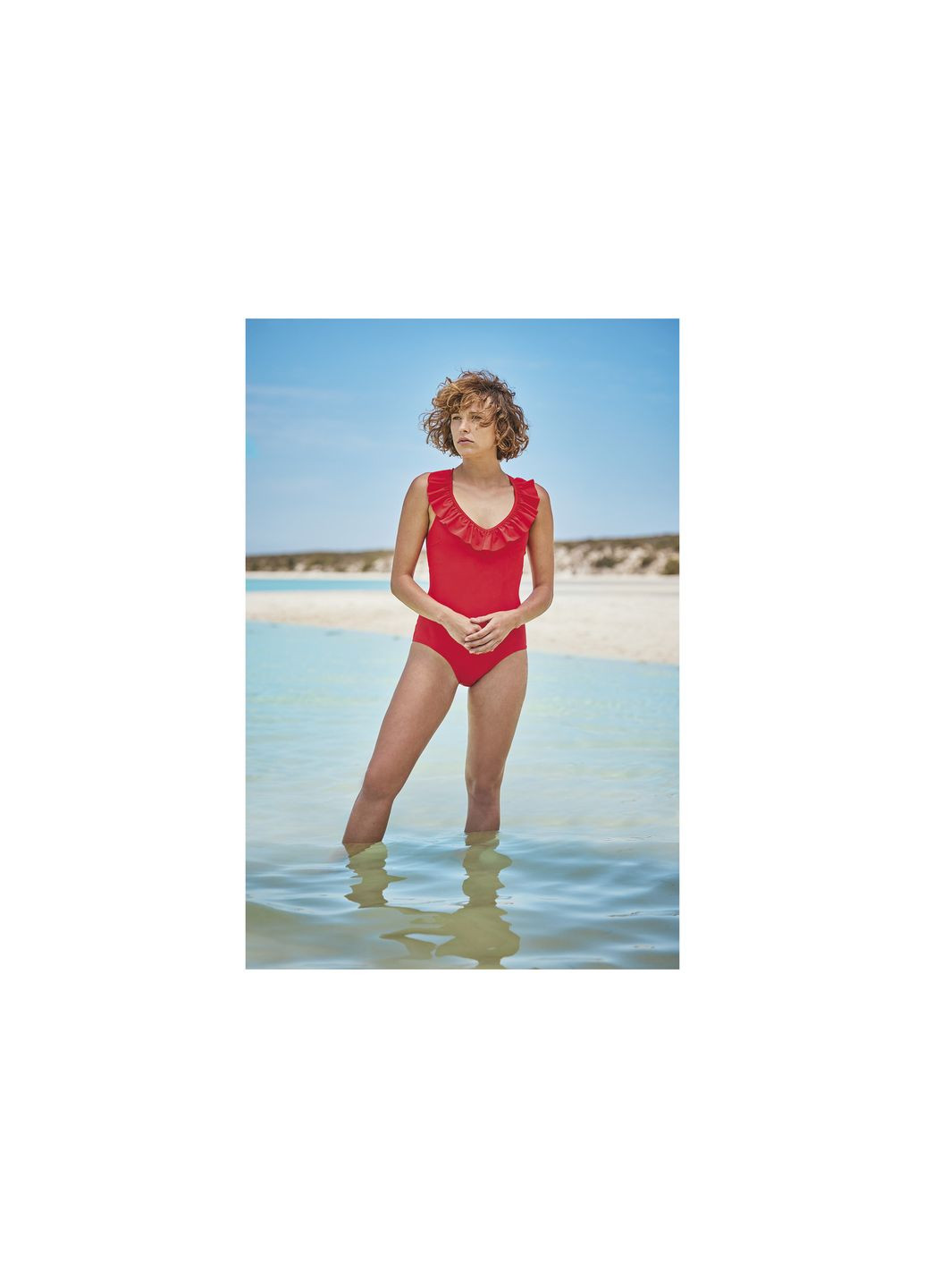 Кораловий купальник закритий на підкладці для жінки creora® 406419 36(s) кораловий майо Esmara