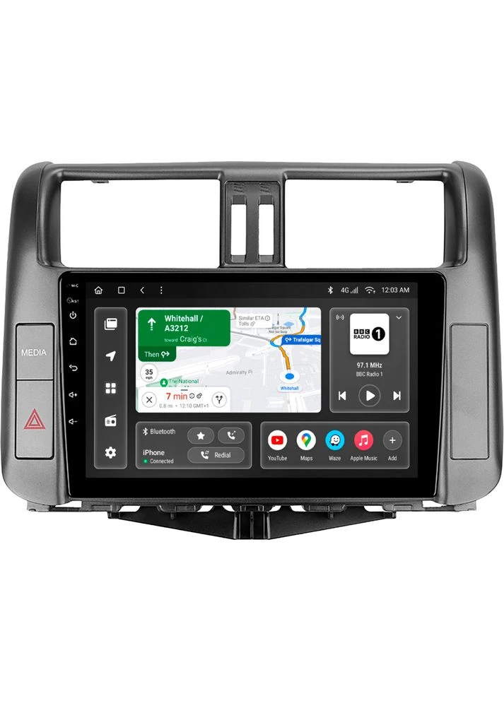 Автомагнітола T6009-J150/L MAX для Toyota Land Cruiser Prado 4 (J150) 2009-2013 Gazer (323112315)