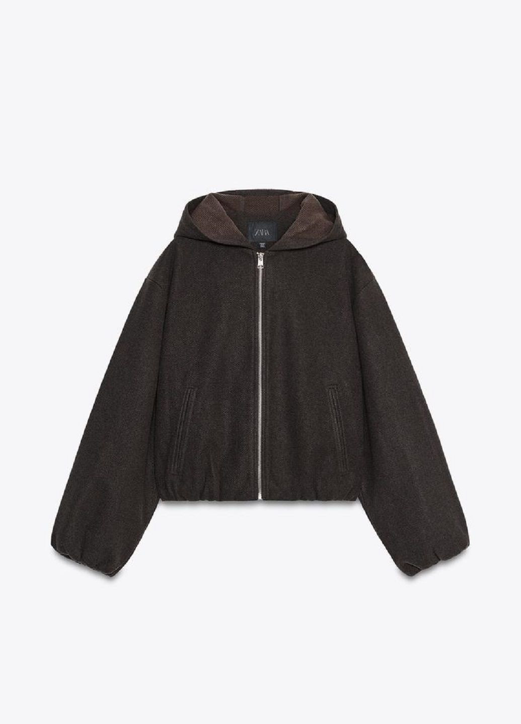 Коричнева демісезонна куртка Zara