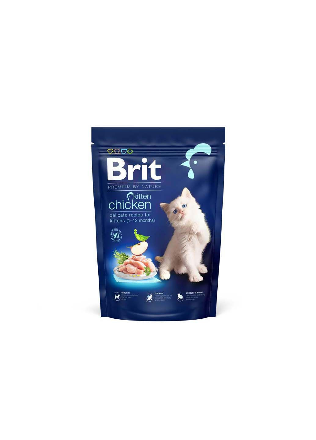 Сухий корм для кошенят Nature Cat Kitten з куркою 800 г Brit Premium (286472917)