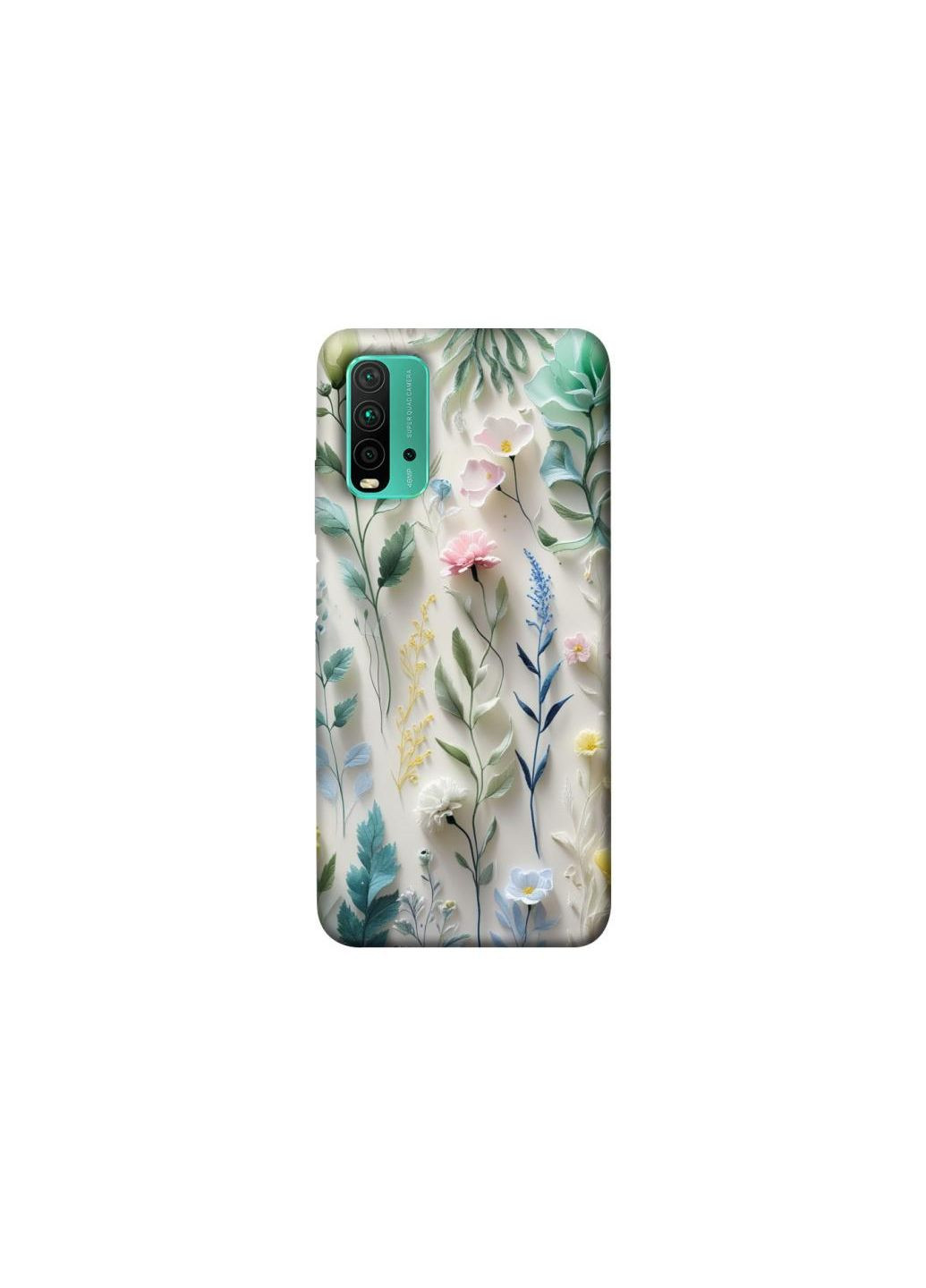 Чехол на Xiaomi Redmi Note 9 4G / Redmi 9 Power Floral design ver.3 Frontalka (361326705)