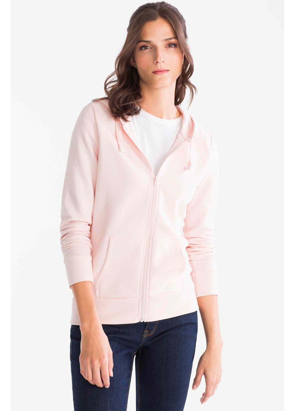 Худи на молнии S размер розовое 2022154 C&A (371598078)