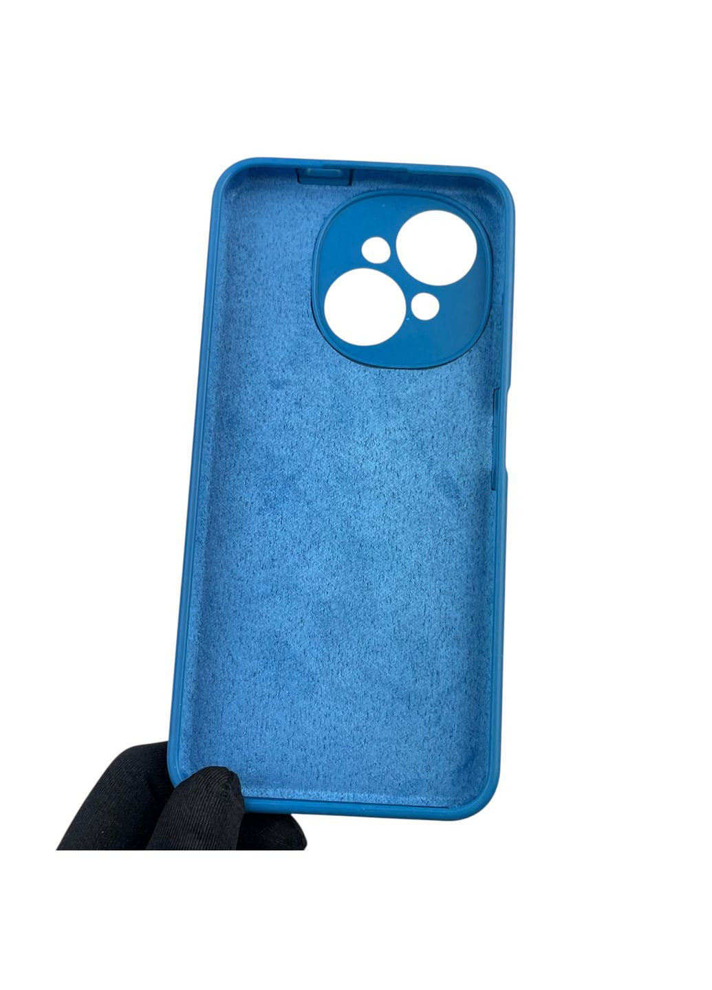 Чехол для Spark Go 2025 (KL4) силиконовый с микрофиброй нескользящий на техно спарк го 2025 синий Tecno (366389660)