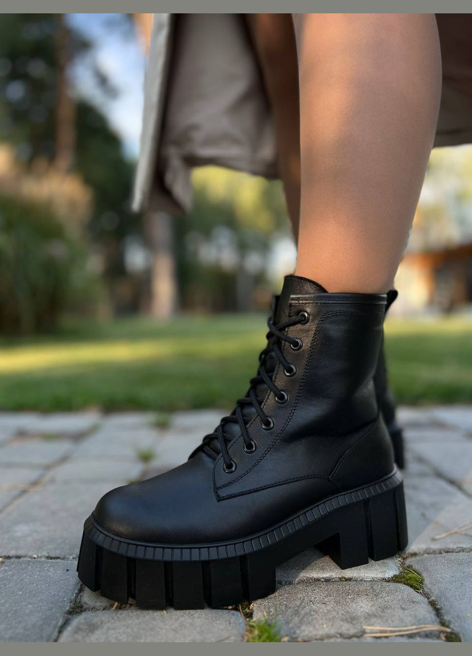 Зимние женские ботинки из натуральной кожи (1792) No Brand