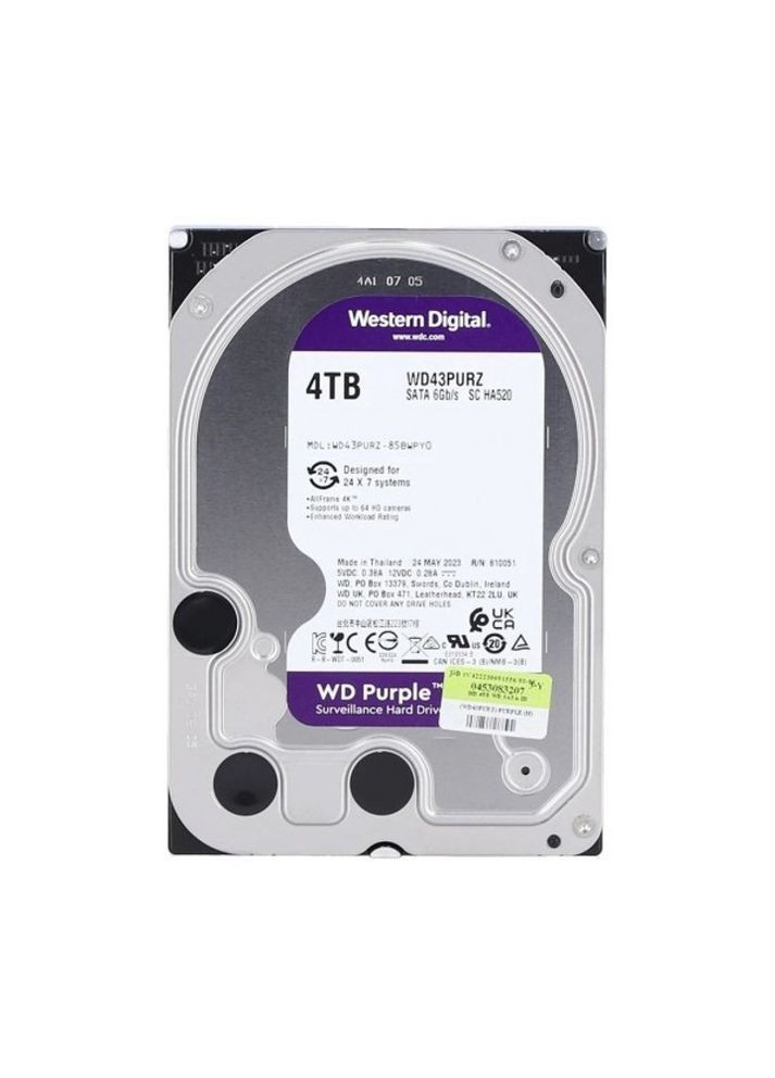 Жесткий диск 4 TB Purple SATA III (WD43PURZ) WD (299525253)