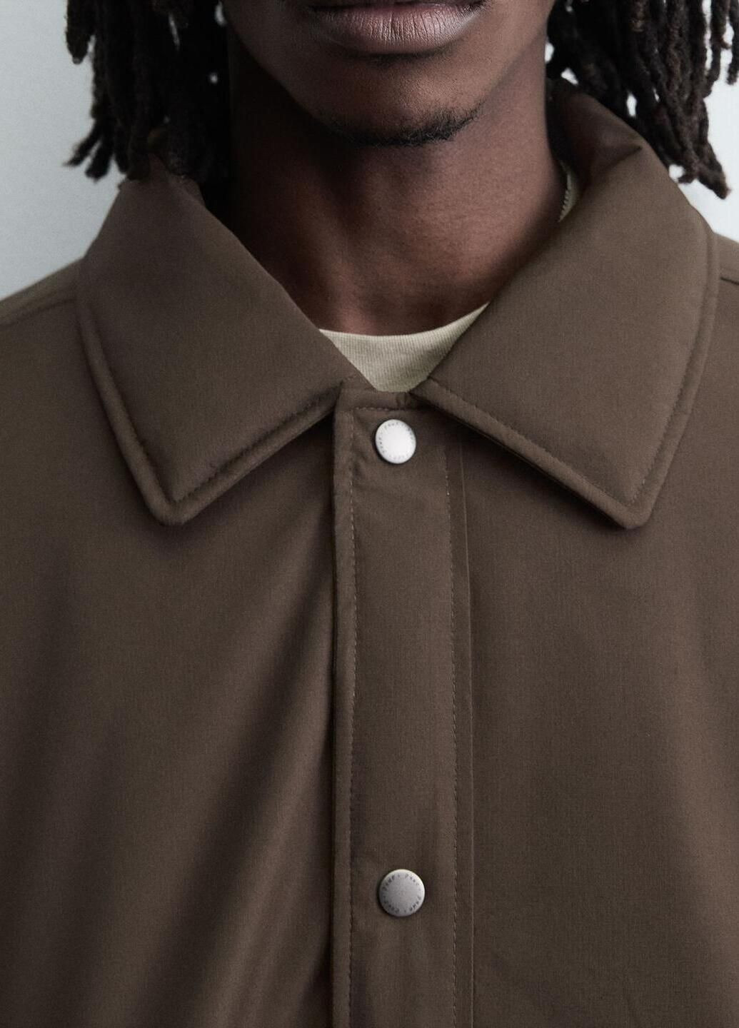 Коричнева демісезонна куртка Zara