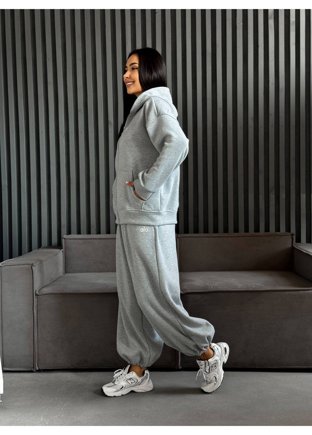 Женский костюм на флисе оверсайз Osoblyva (363041482)