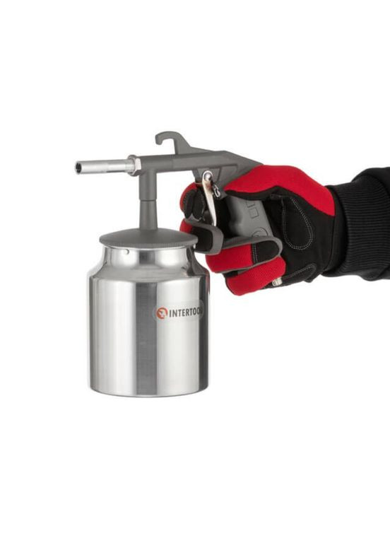 Пневмопистолет пескоструйный нижний бак 1000 мл 8bar (PT-0705) Intertool (349818942)