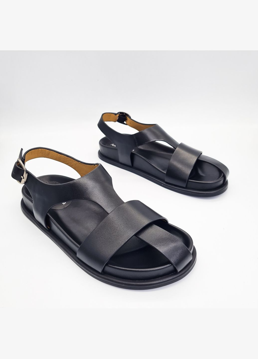 сандалии (р) кожа 0-1-1-am-09781 Arees Meniwa на ремешке