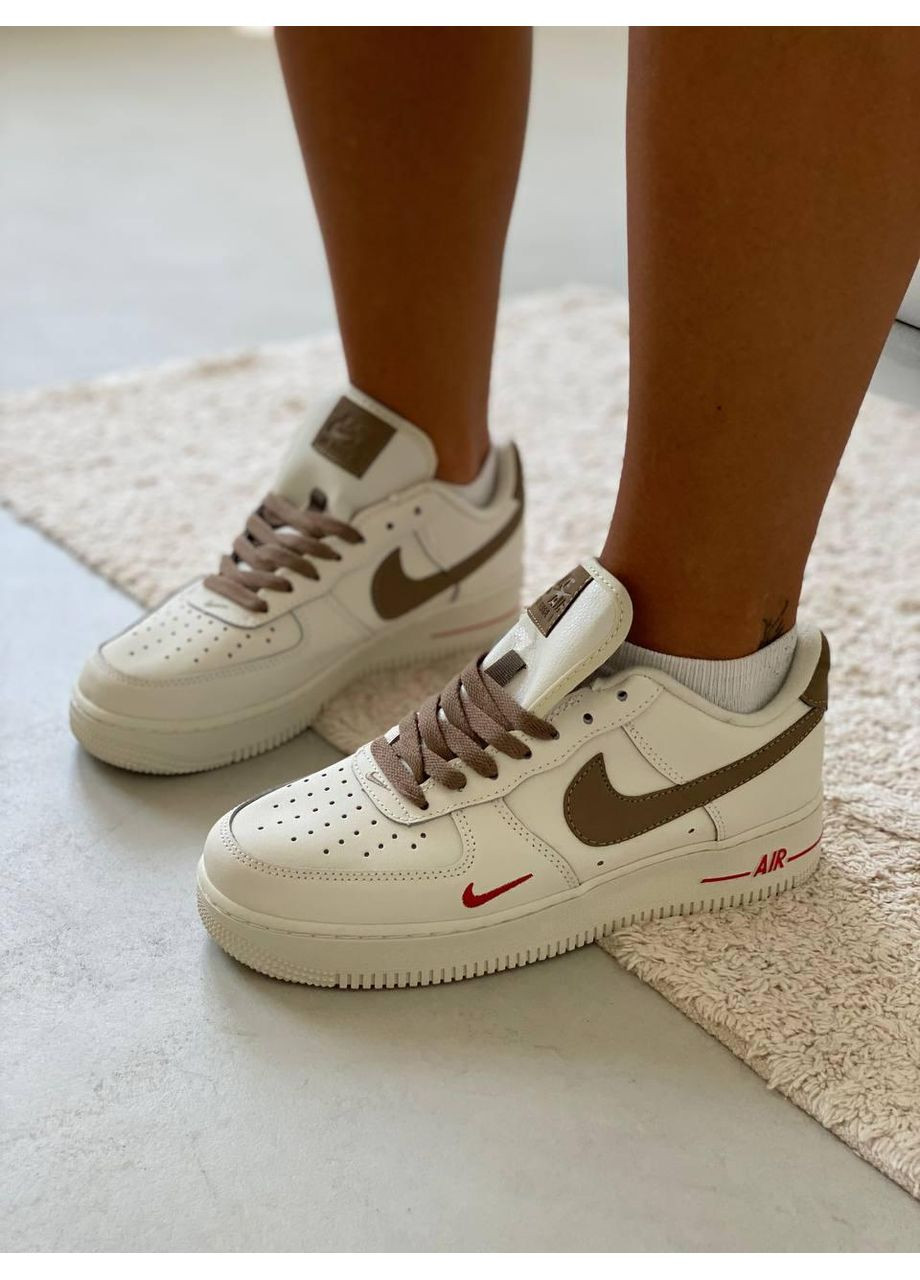 Коричневі Осінні кросівки чоловічі nike air force 1 low premium mocco найк аір форс 1 преміум No Brand