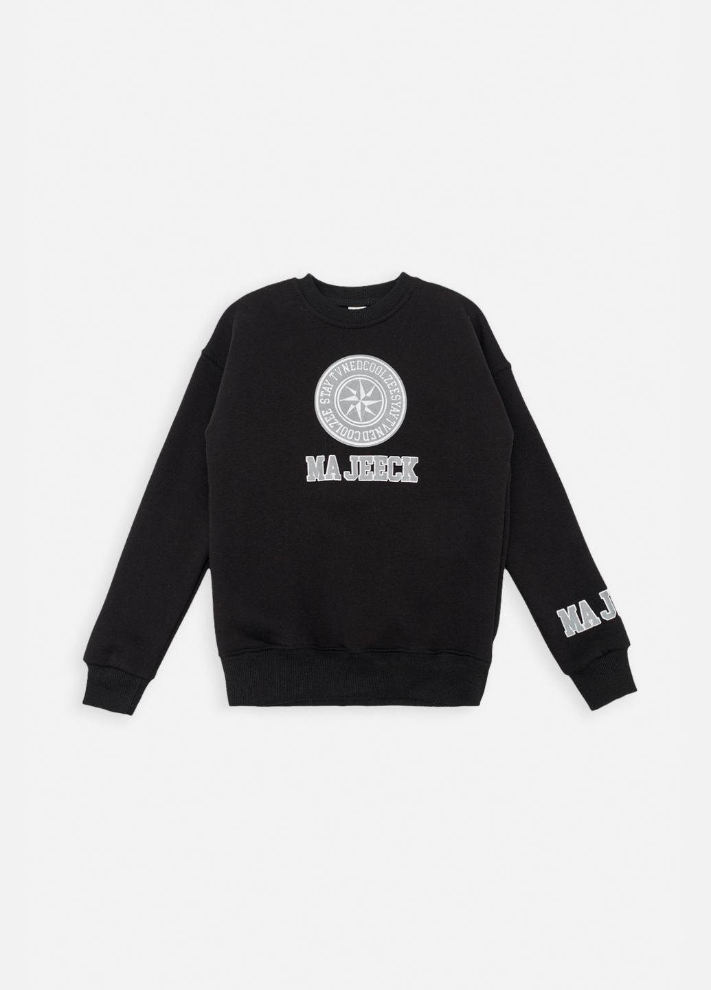 Ifba свитшот для мальчика цвет черный цб-00260721 черный футер