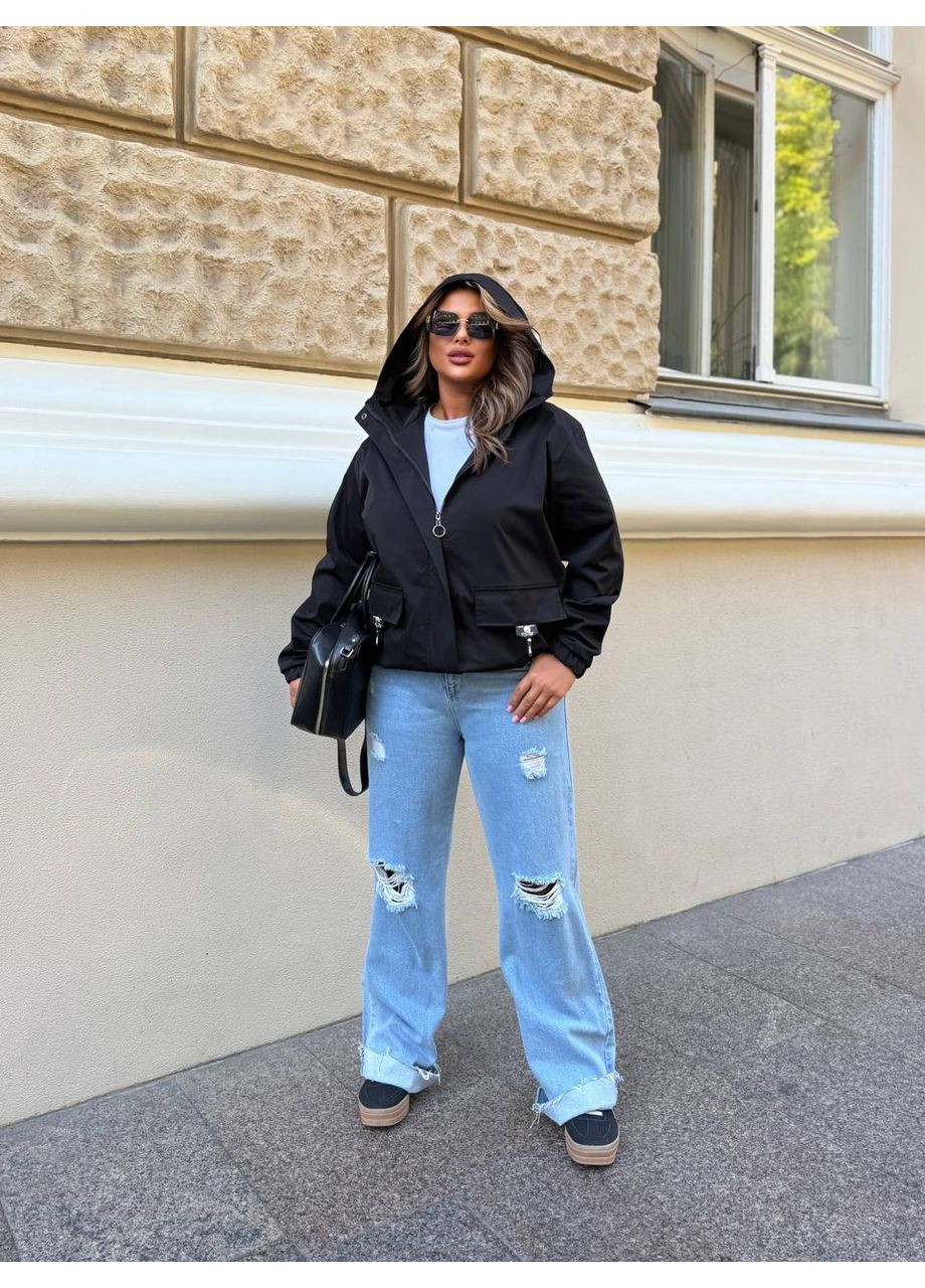 Вітровка котон тренч,підклад,капюшон,внизу резинка на затяжках Україна (354938171}