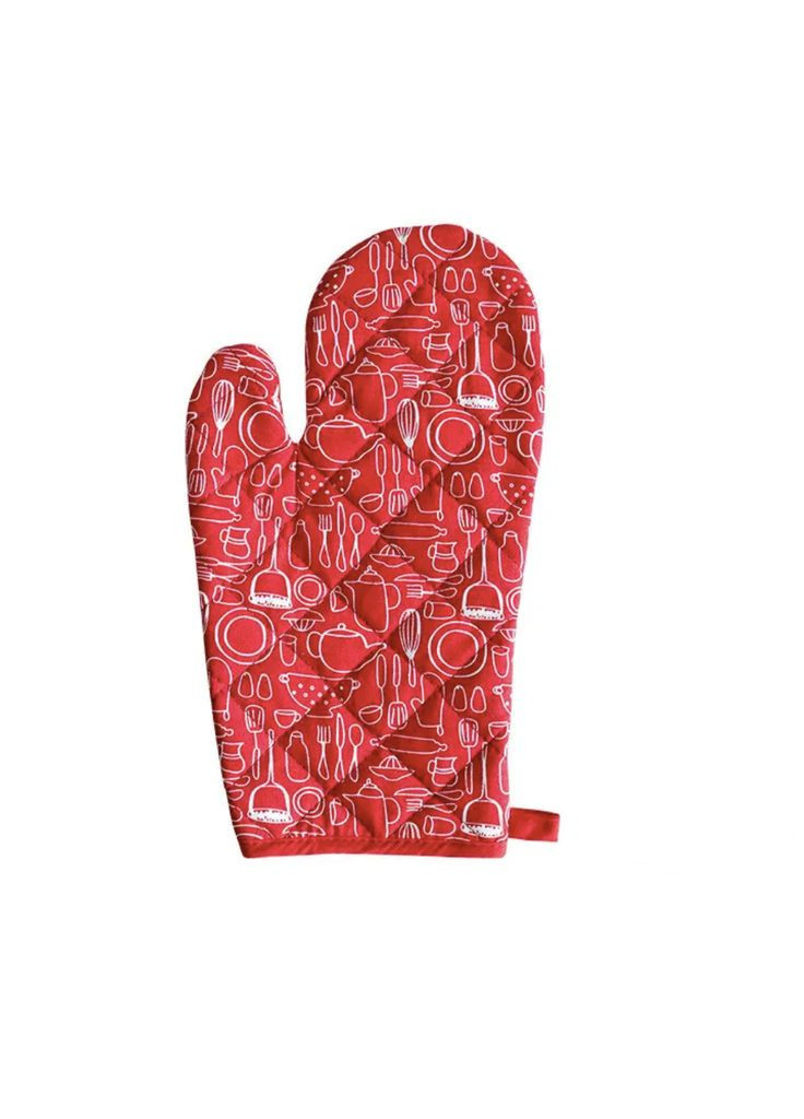 Кухонная кулинарная перчатка, яркая текстильная перчатка-прихватка 1 шт ( ) China (366874817)