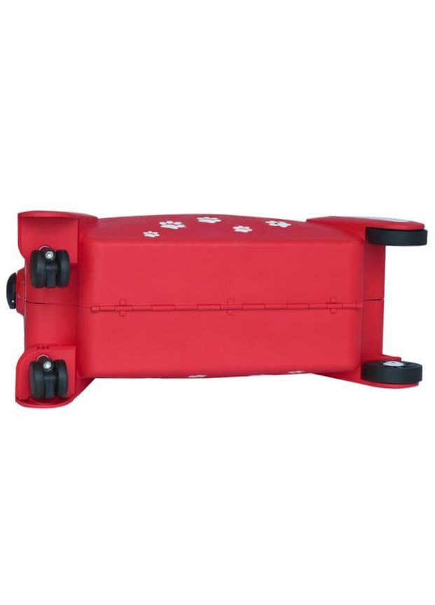 Детский чемодан маленький S 73102 "Щенок" полипропилен Красный Snowball (299843673)