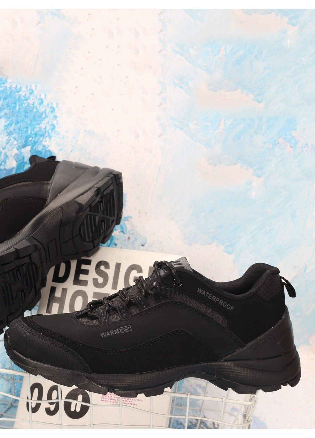 Чорні всесезон термо кросівки ap9108-1 Navigator