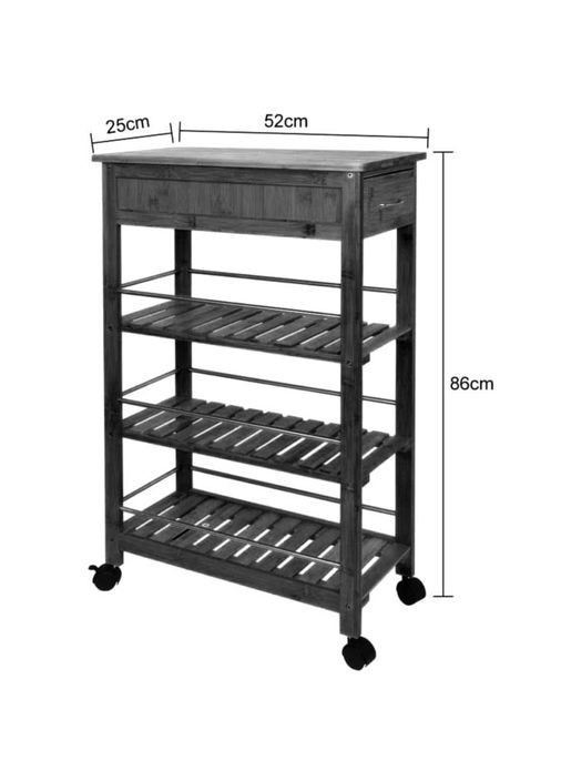 Сервірувальний столик з дерева Тистеб мокко (ЄТК-002310) No Brand (327867336)
