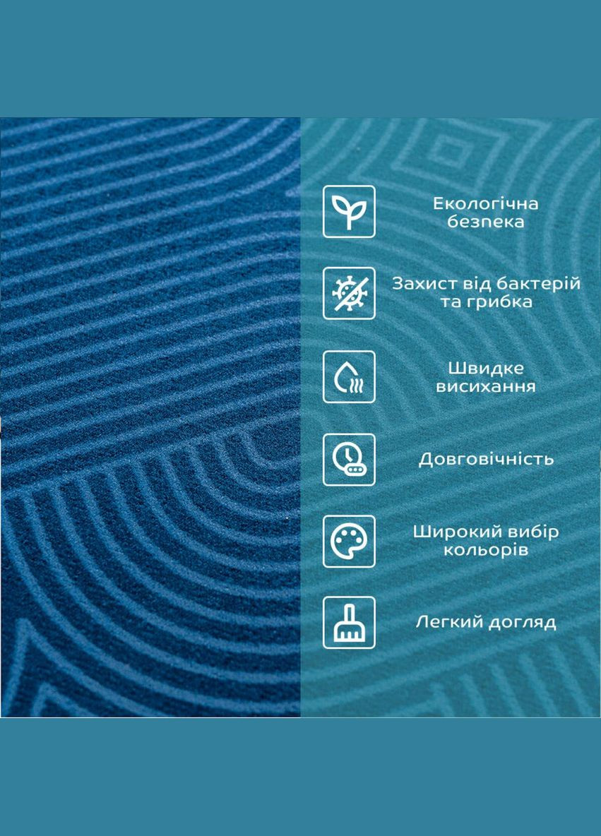 Вологопоглинаючий килимок 40х60х3мм SW-00002553 Sticker Wall (344573393)