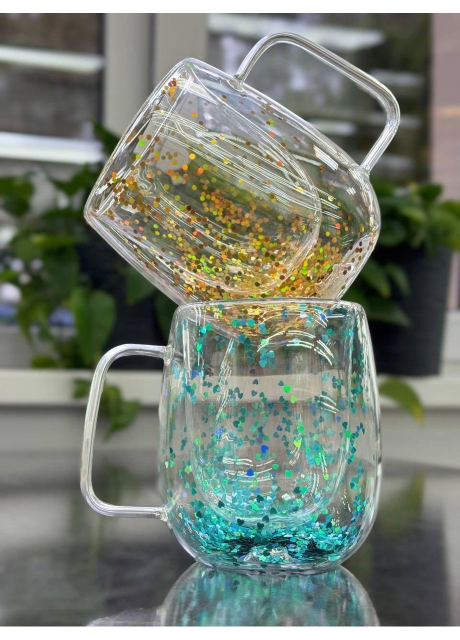 Кружка с двойным стеклом 330мл "Волшебная композиция" разные цвета OSM (365549045)