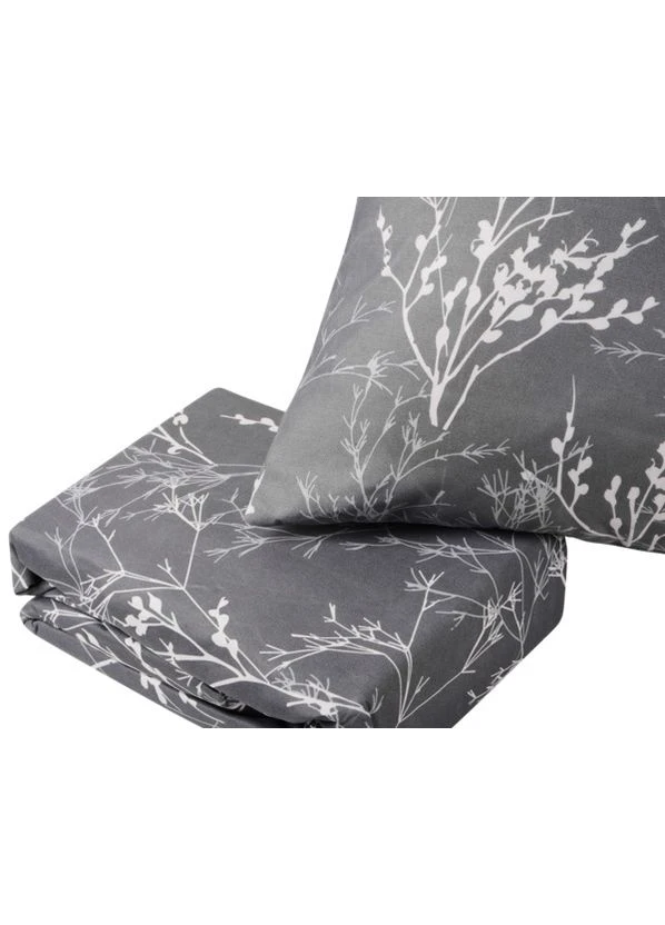 Комплект постельного белья Семейный 2шт-150*200 Branch Grey Soho (375305954)
