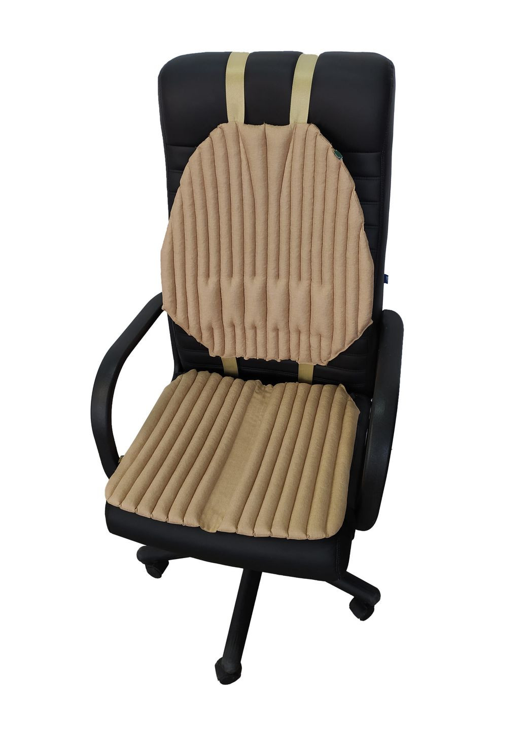 Ергономічні біо накидки EKKOSEAT - подушки на крісло керівника. Комплект 1+1. Бежеві SF-1G2G-401 Ekko Seat (353719016)