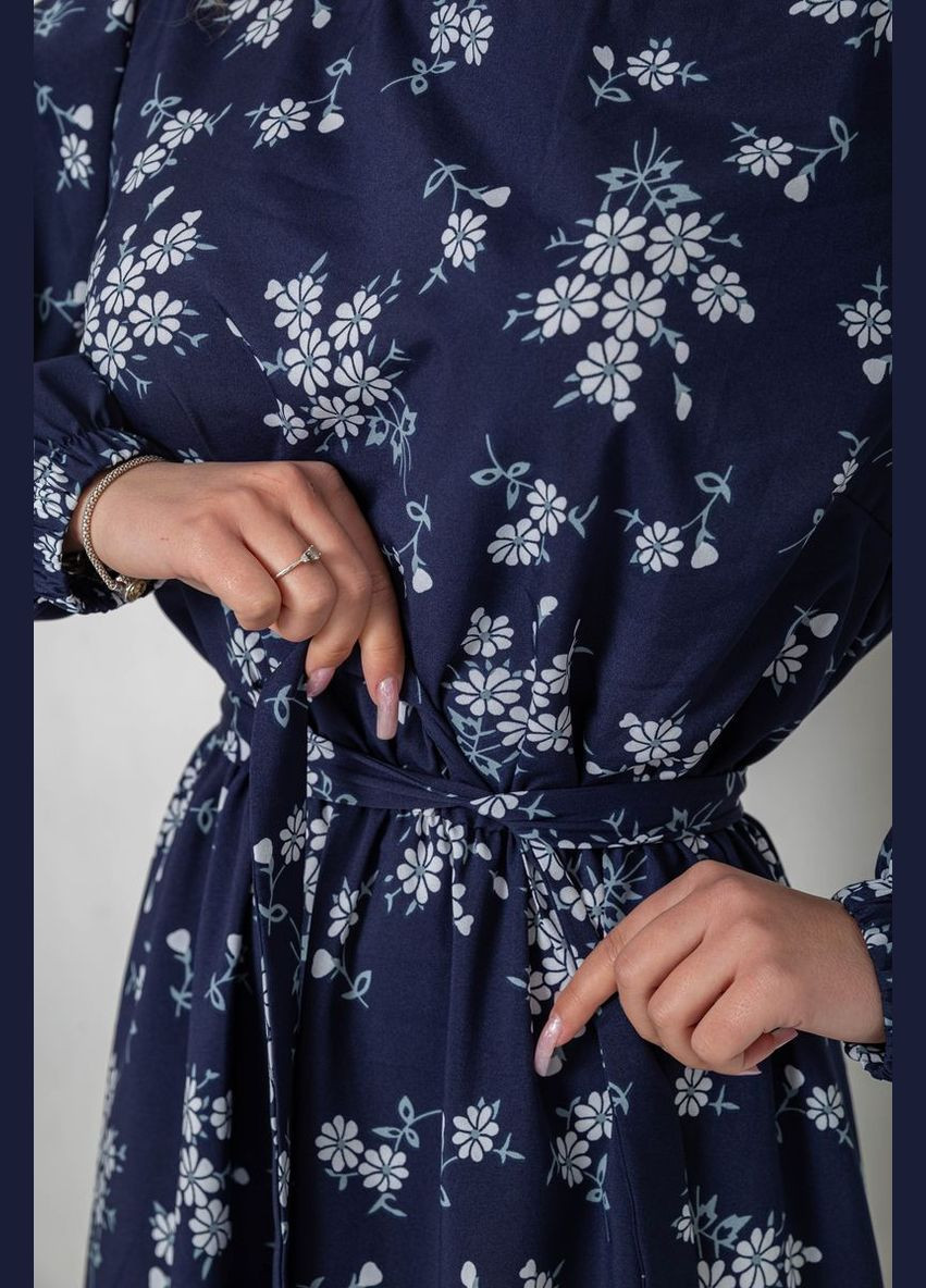 Серое повседневный платье с принтом софт Sport Line с рисунком