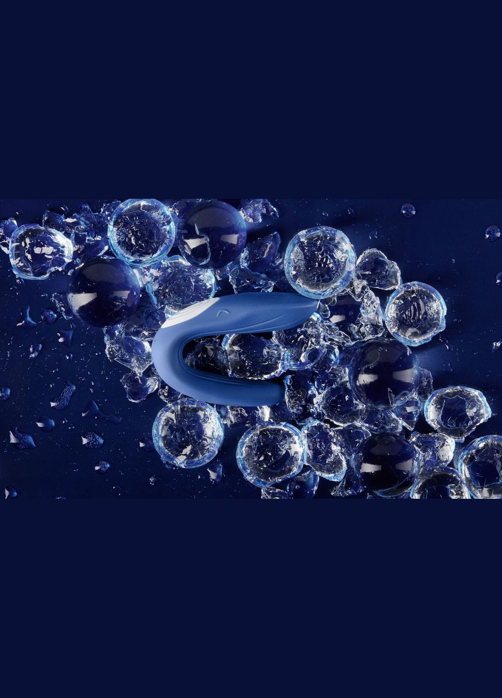 Вибратор для пар Double Whale с двумя моторчиками Satisfyer (297588143)