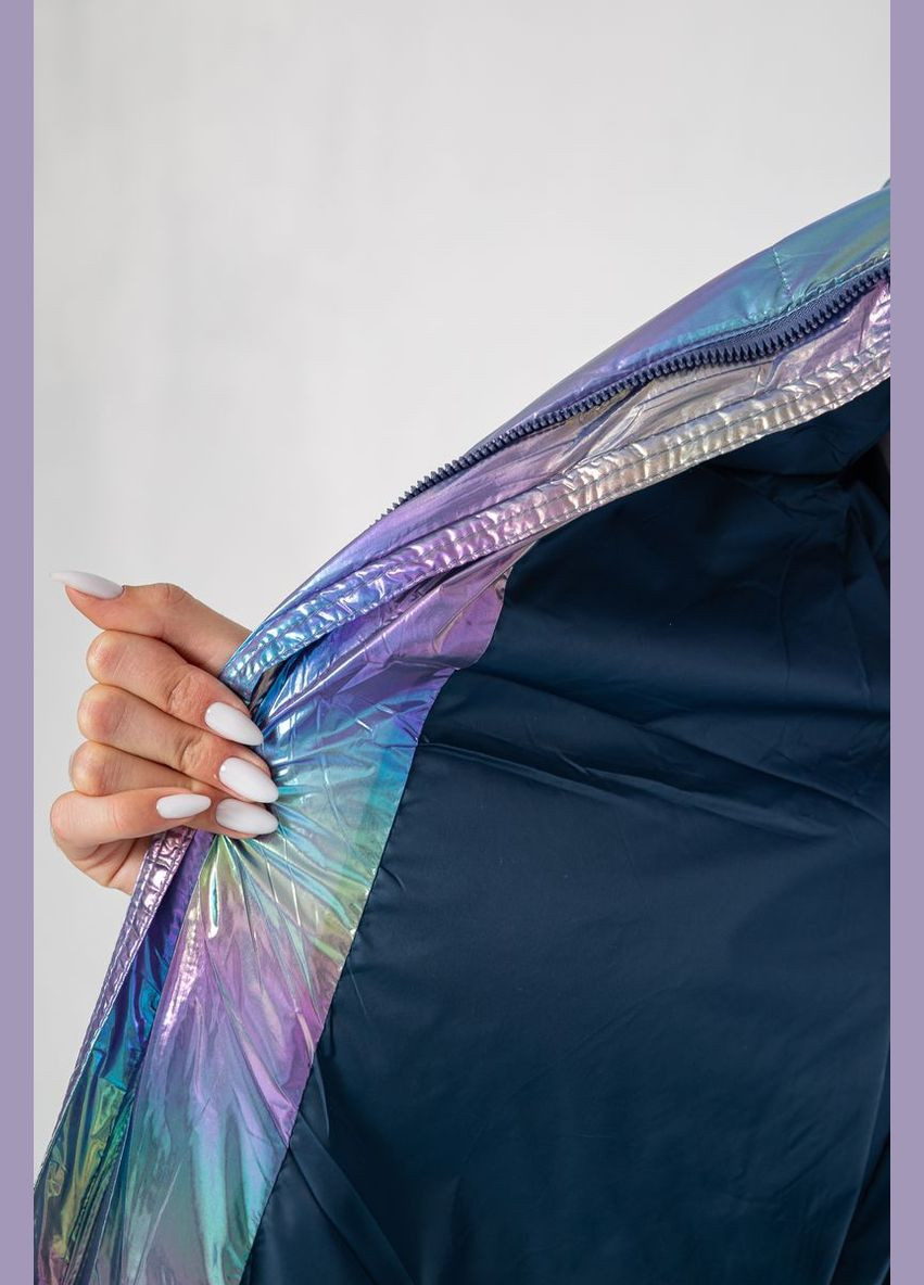 Комбінована куртка жіноча демісезонна плащівка,, 243r2022-2 Ager