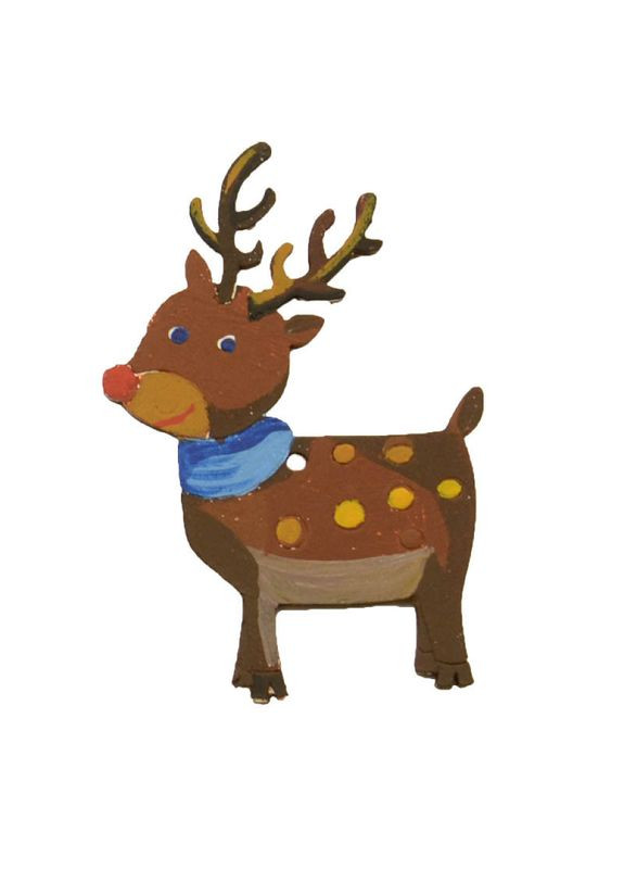 Набір для творчості новорічний Розпис акриловими фарбами "Олень та пінгвін" НГ-002/2 УМНЯШКА (366239307)