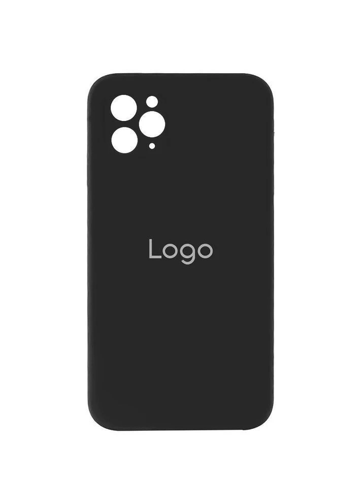 Чехол Silicone Case Full Size with Frame для iPhone 12 Pro 18.Black No Brand (391203684)