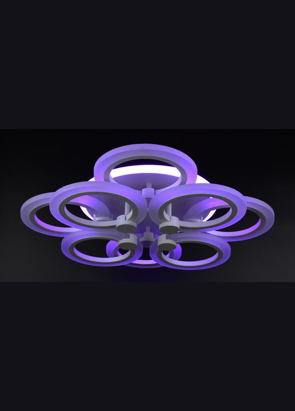 Люстра світлодіодна стельова LED світильник для квартири на стелю лед з пультом 25961 Білий 11х45х54 см. Sunnysky (364497969)