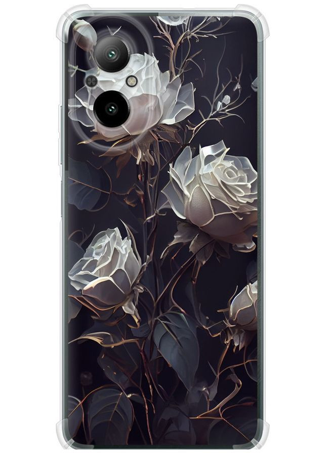 Силикон с усиленными углами чехол 'Розы 2' для Endorphone Realme C67 4G (324835439)