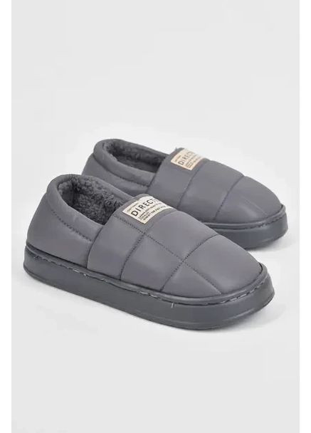 Серые тапочки комнатные мужские утепленные микс цветов (9819-7) Lion