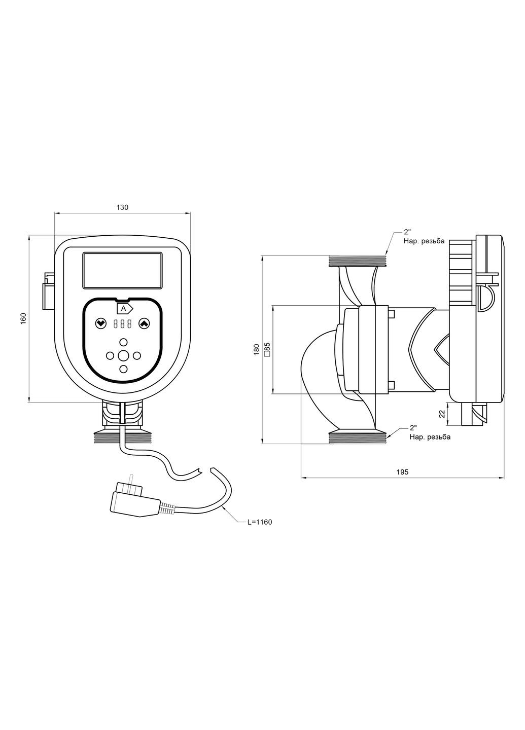 Насос циркуляционный LPSA 32/80/180 Thermo Alliance LPSA3280180 (341326700)