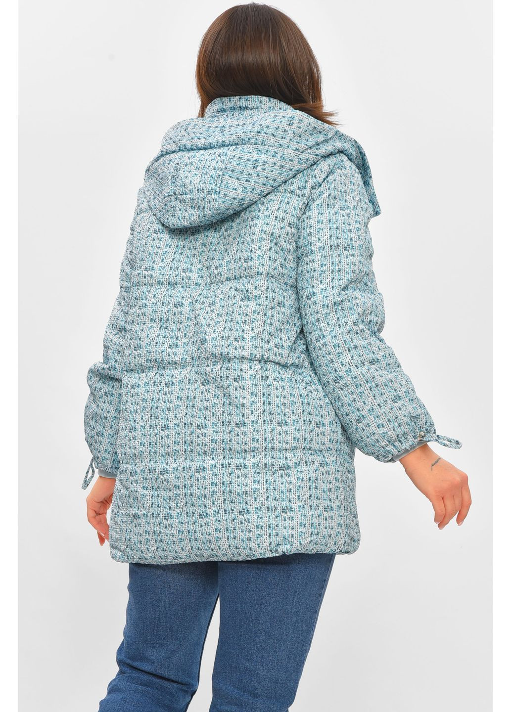 Голубая демисезонная куртка женская демисезонная голубого цвета Let's Shop