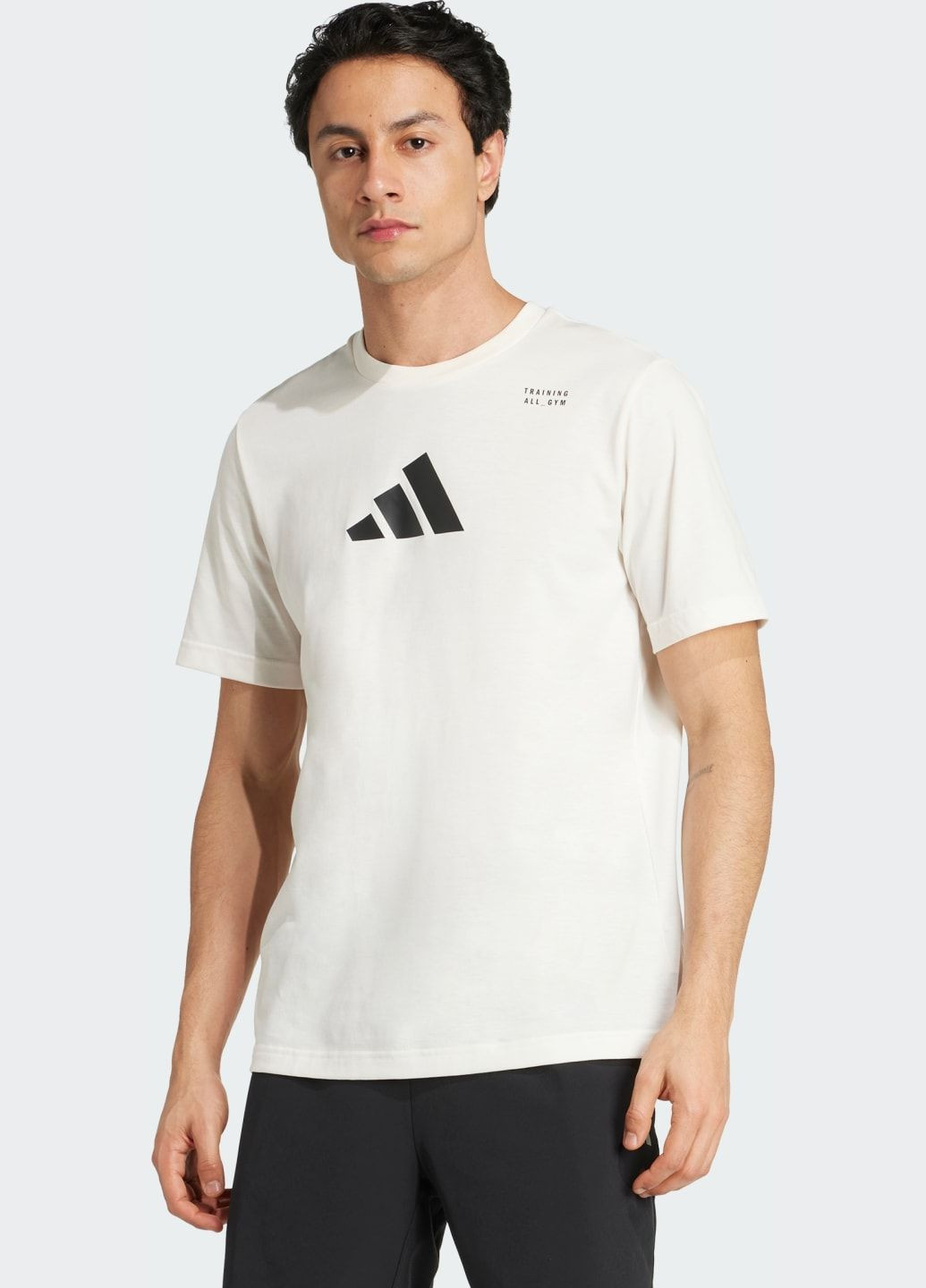 Біла футболка climacool category training graphic adidas