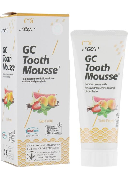 Крем для зубів Tooth Mousse Tutti-Frutti 40g (606391-86673) GC (368610325)