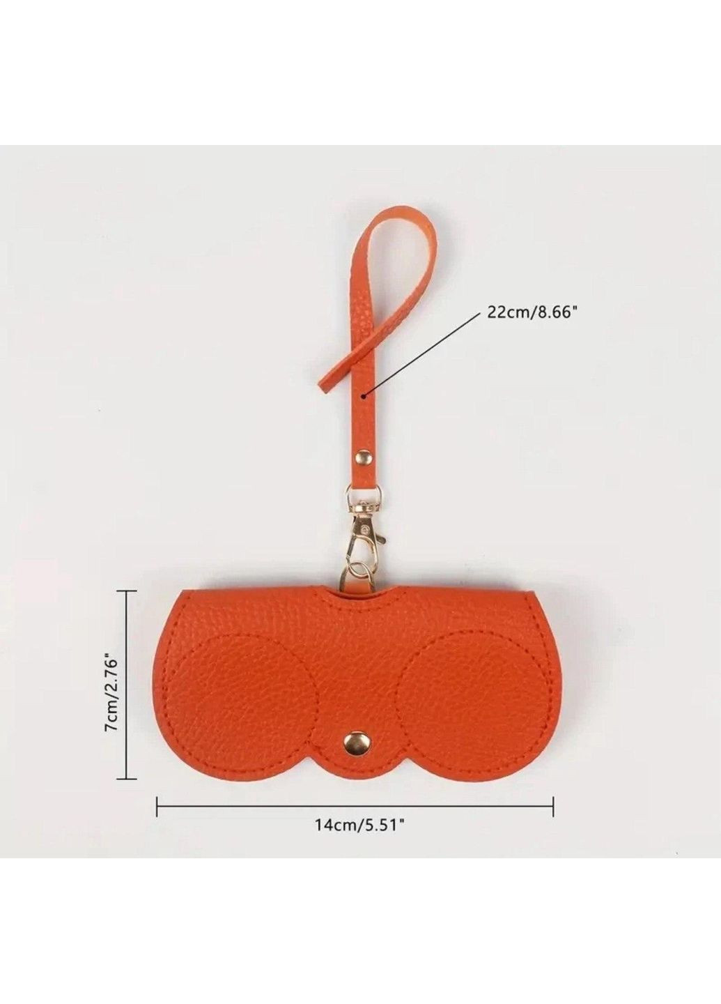 М'який чохол для окулярів, шкіряний чохол для окулярів з екошкіри Рудий No Brand (297339752)