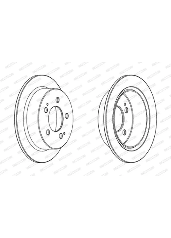 Тормозной диск DDF1753C Ferodo (399164748)